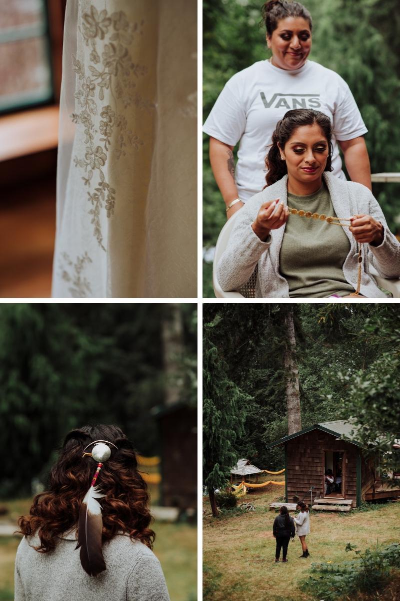 Boda seattle cabaña bosque