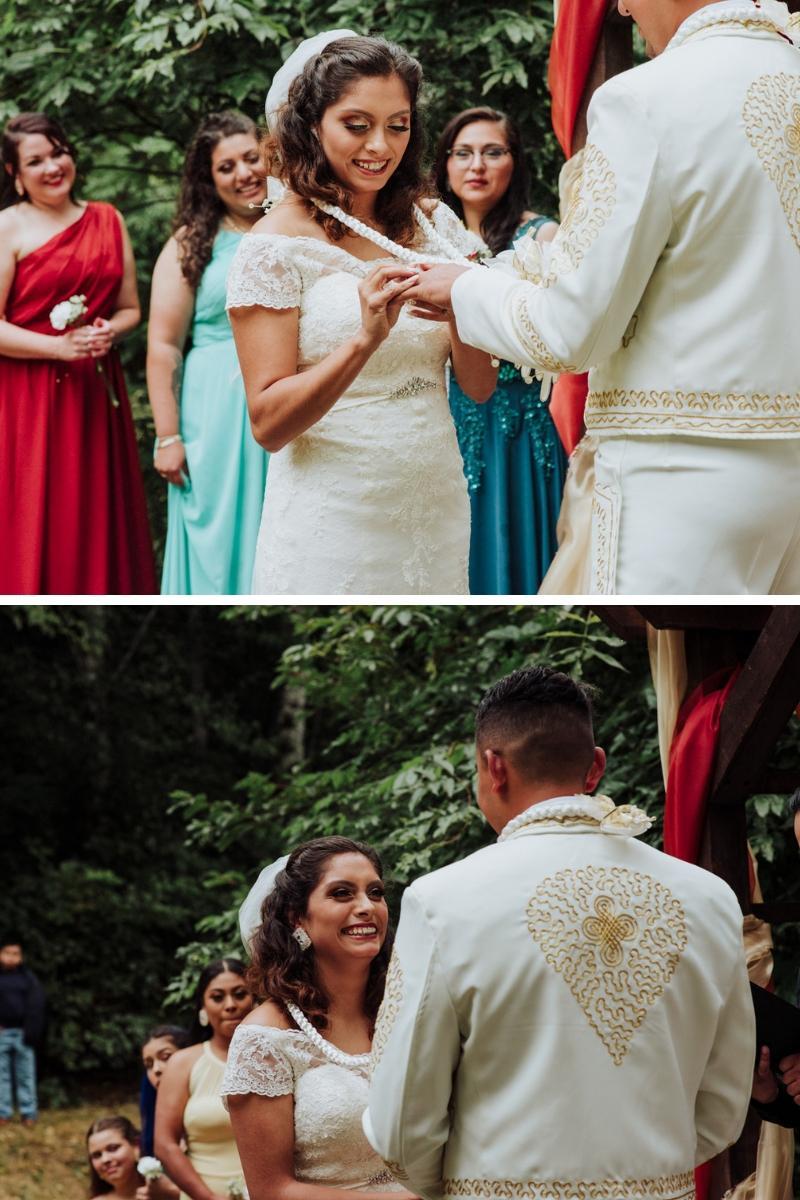 Boda seattle bosque entrada de la novia lakota