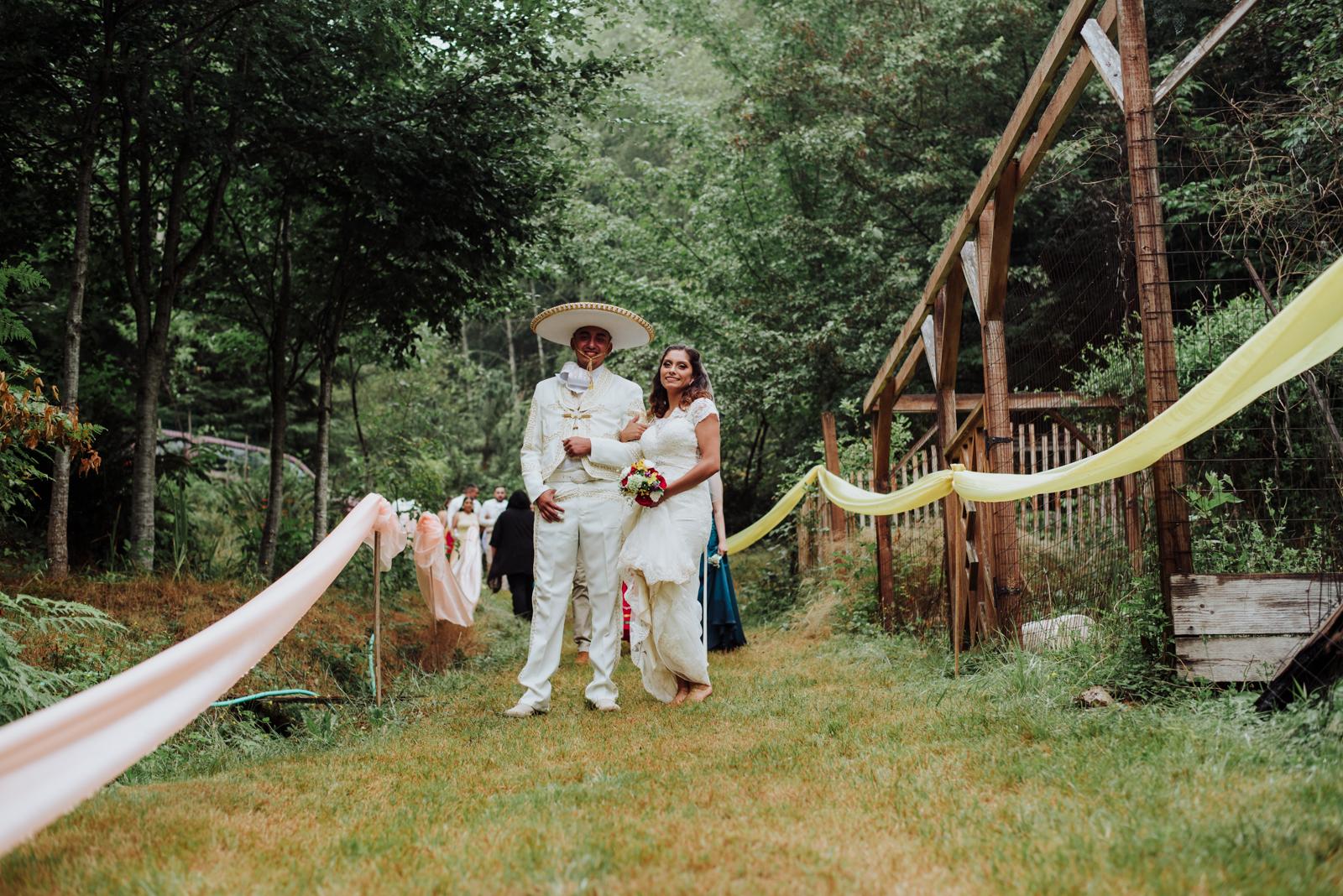 Boda seattle bosque salida novios