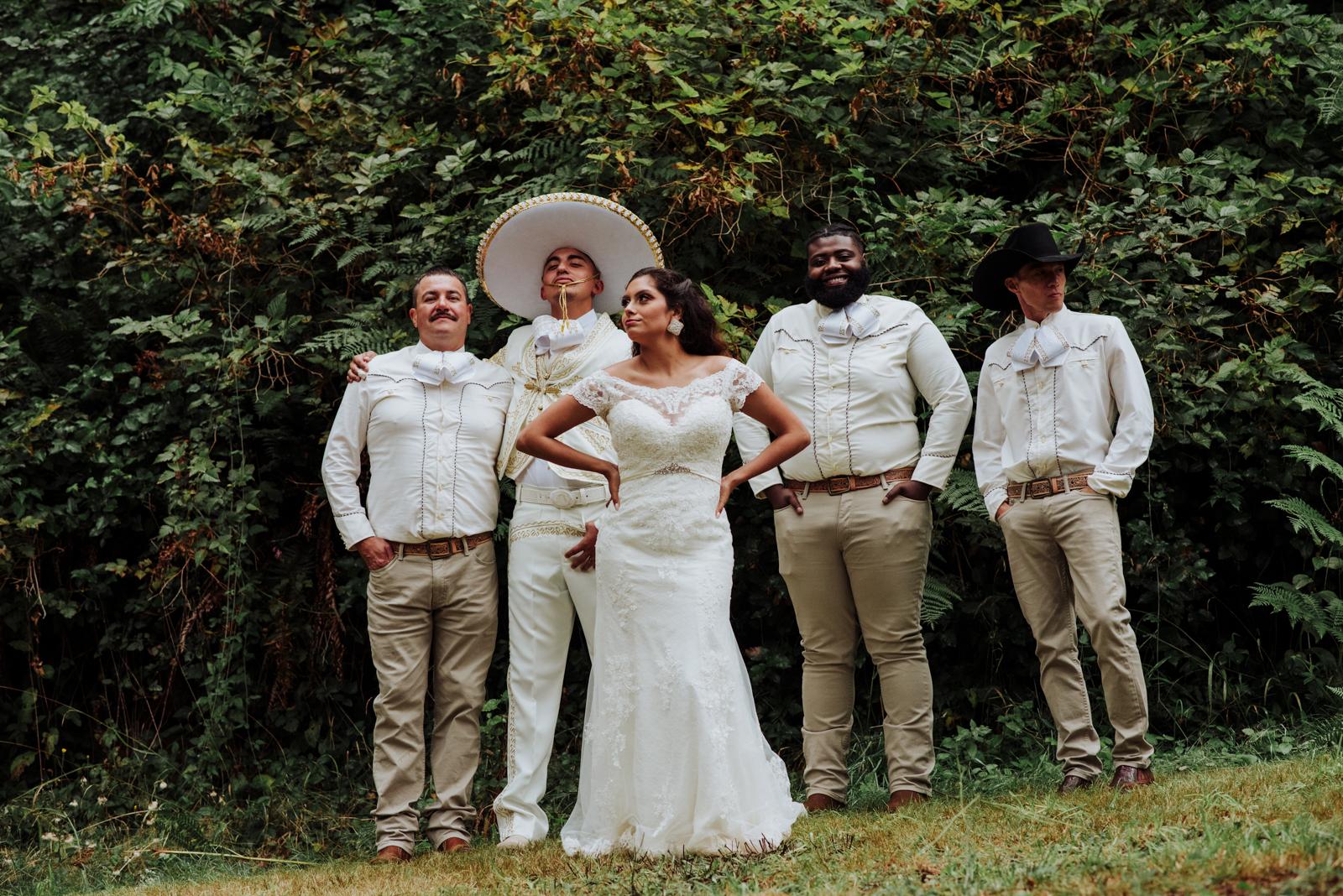 Boda seattle bosque salida novios