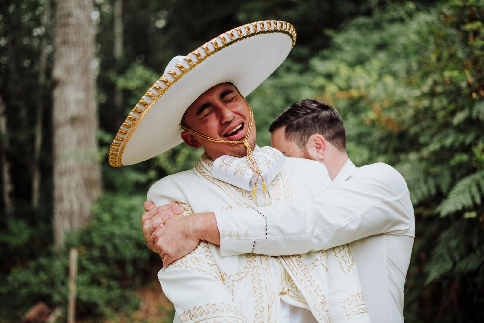 Boda seattle bosque novio