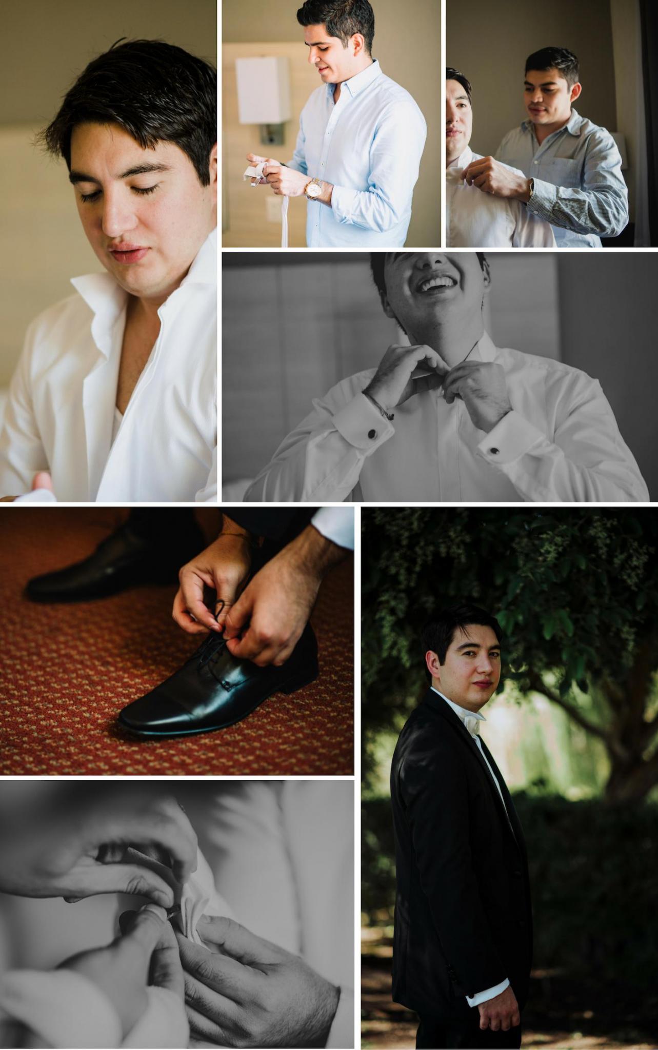 boda en delicias chihuahua, getting ready novio, momentos de la boda, padrinos, zapatos del novio, traje de novio