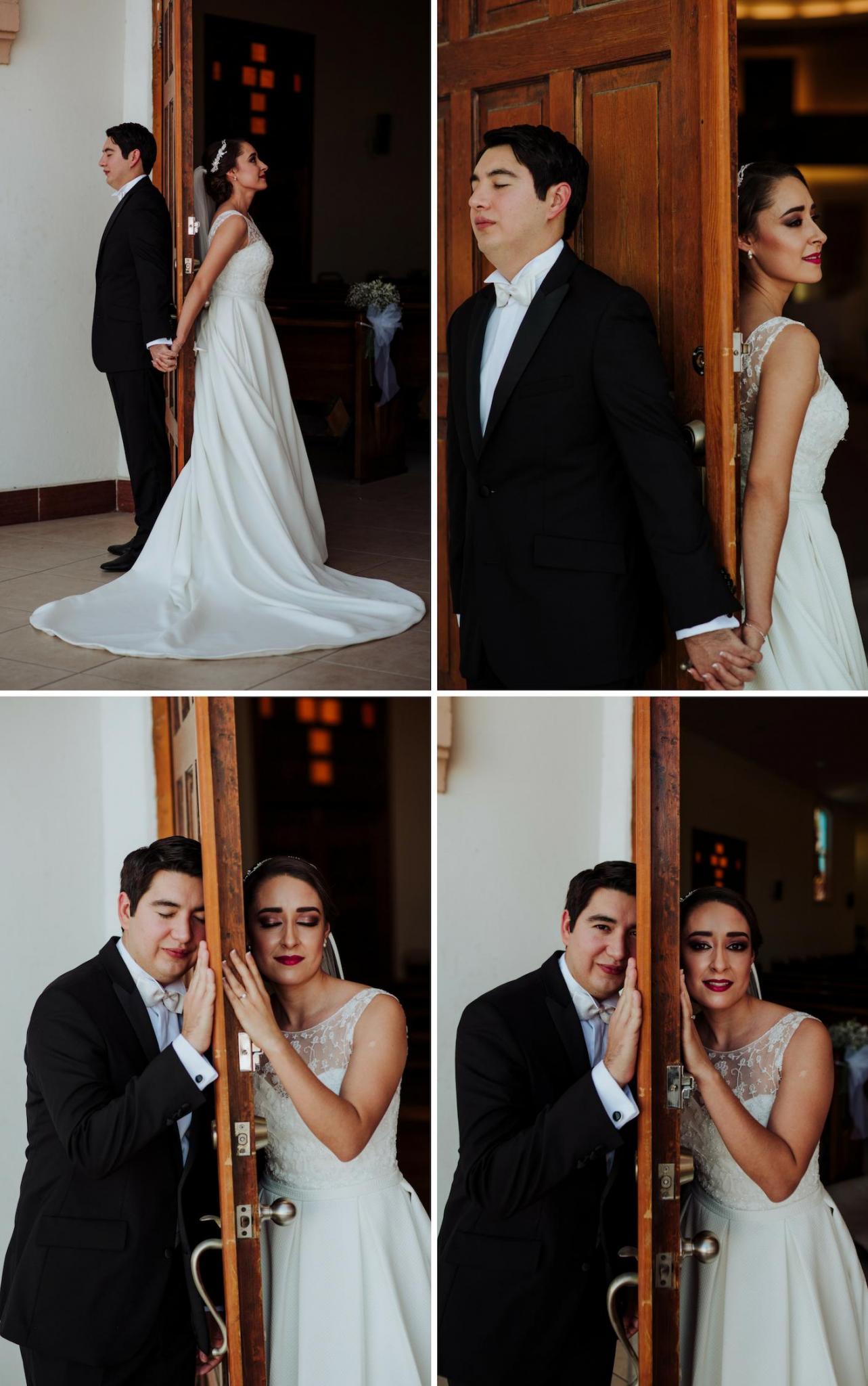 boda en delicias chihuahua, momentos de la boda, fotos formales de boda, novio y novia, iglesia, primer encuentro de novios