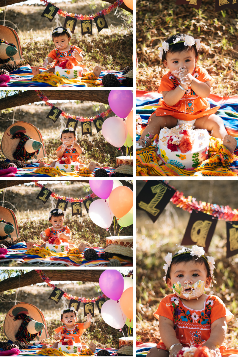 smash cake, smash cake mexicano, primer cumple, primer pastel