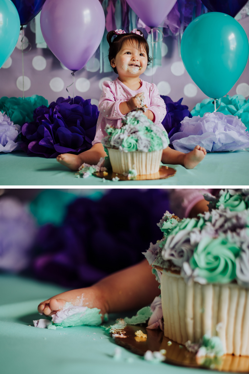 smash cake niña, bebe, primer cumpleaños, 
