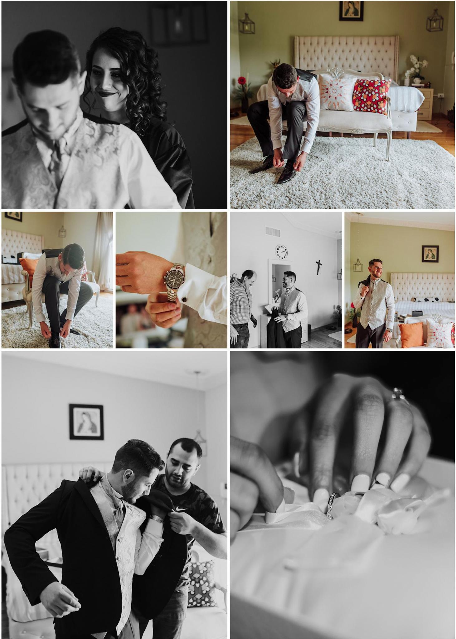 boda, dia de boda, boda en chihuahua, preparacion del novio, getting ready