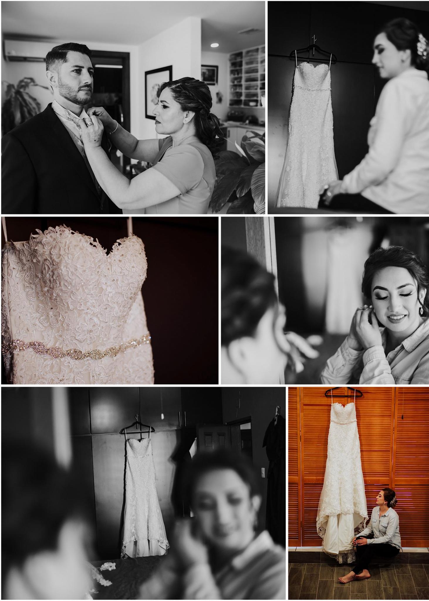 getting ready, novia, vestido, vestido de novia, dia de boda, mac y liz