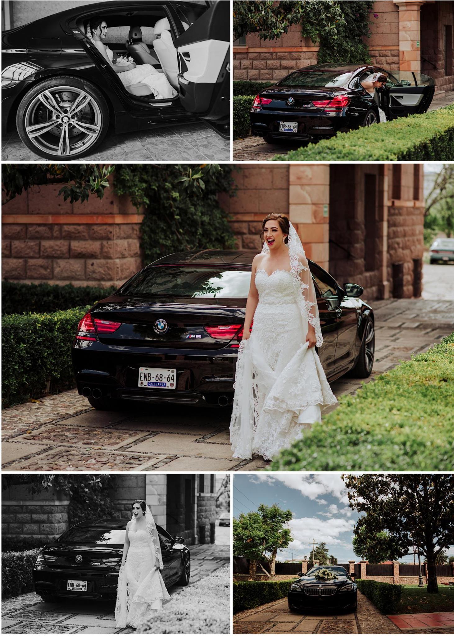 novia, carro de la novia, vestido, dia de boda, boda, boda en chihuahua, quinta laguette