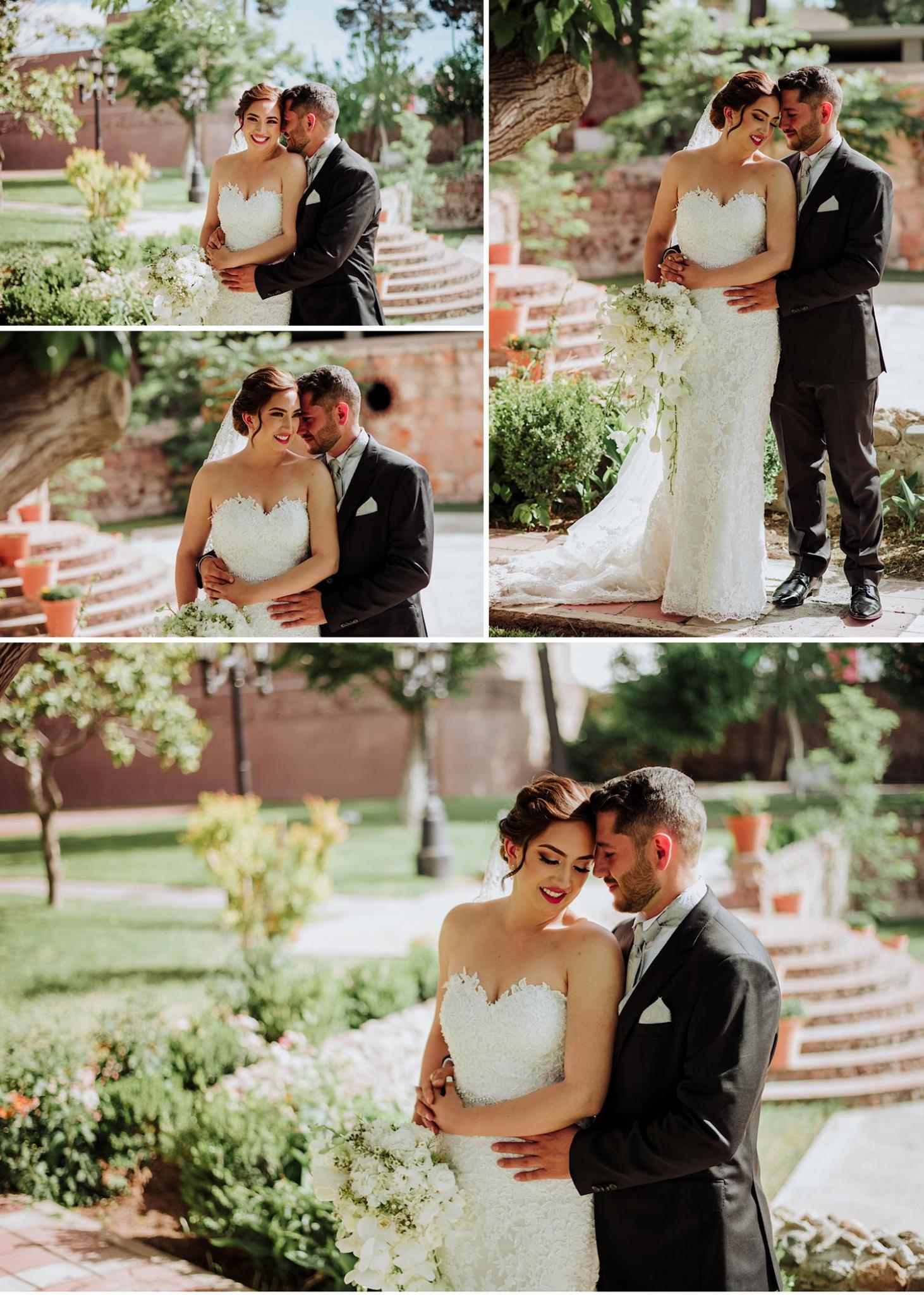 novios, quinta laguette, jardin, bodas en chihuahua, mac y liz