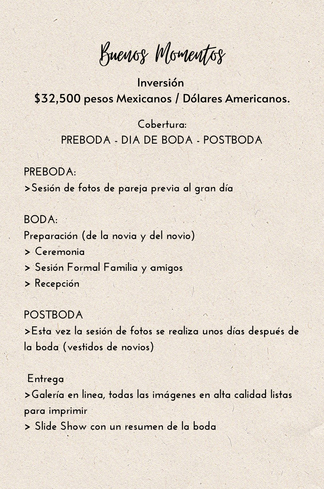 Precios de Paquetes de Fotografia y video de boda en Mexico