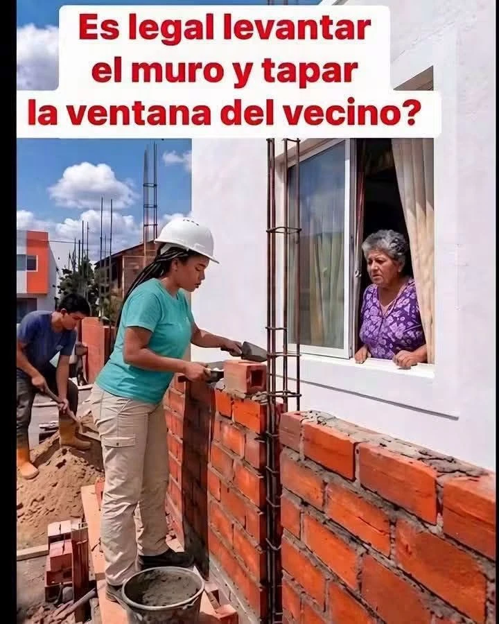¿Puede el vecino tapar mi ventana?