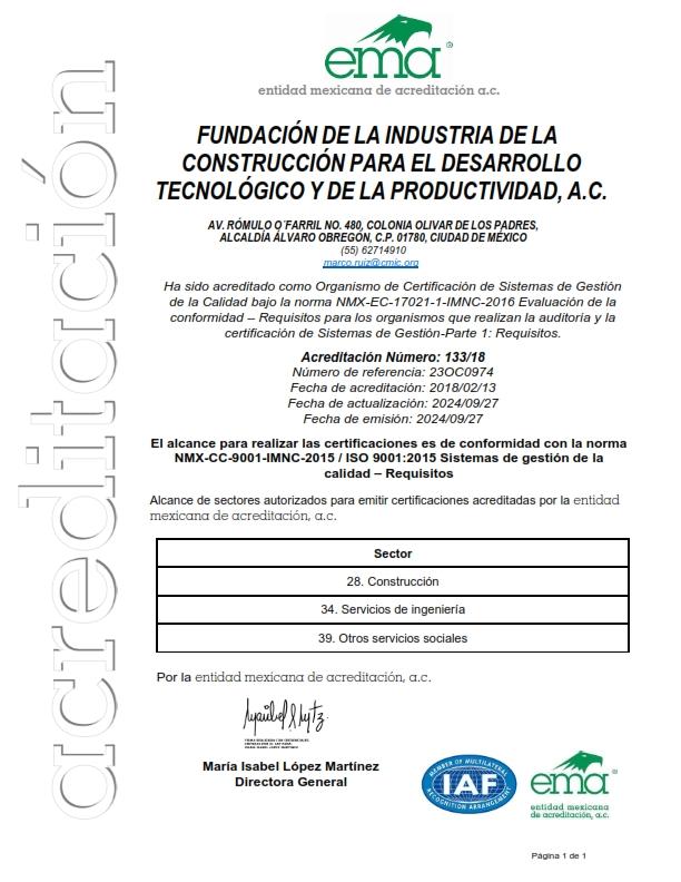 Acreditacion SGC