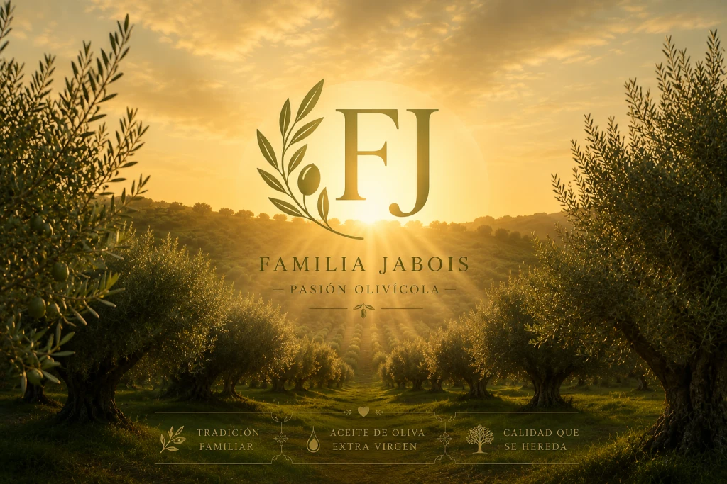 Campo de olivos al amanecer