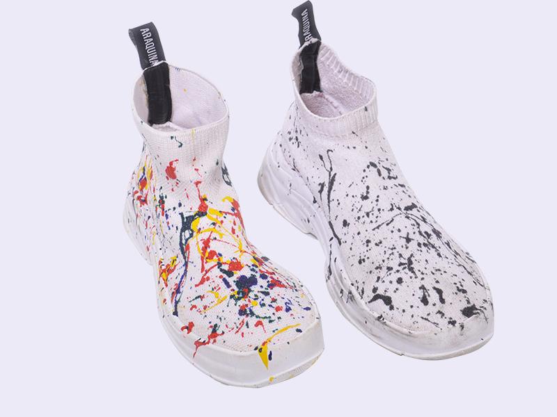 Zapatillas de Tela Tejida
