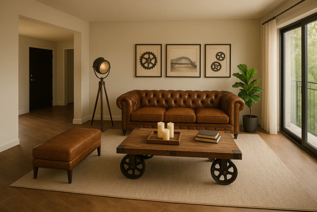 VintageIndustrialLivingRoomSetup.webp