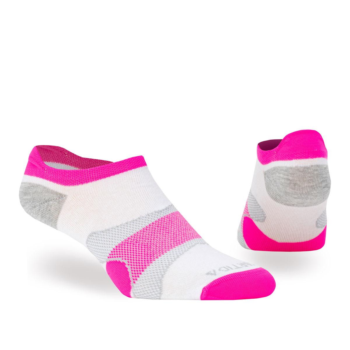 soquete combinado fucsia, gris y blanco Antartida