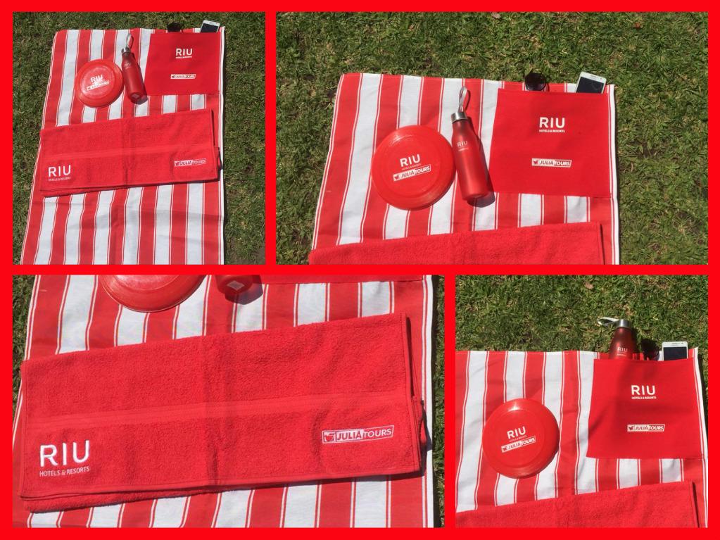 Lona Playera con bolsillo, Botella, Toallon y Frisbee. diseños y colores a eleccion de cada cleinte.