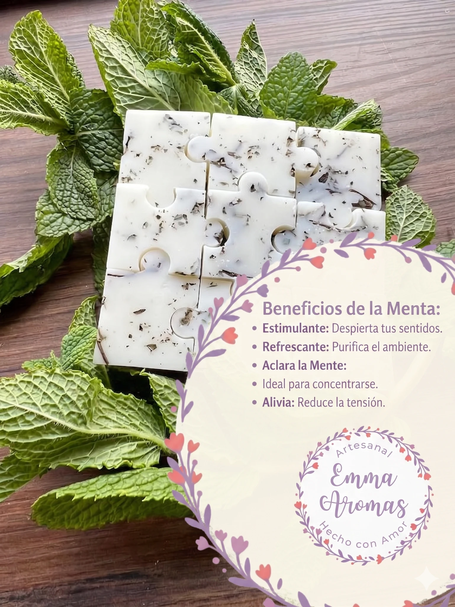 Placa aromática de soja