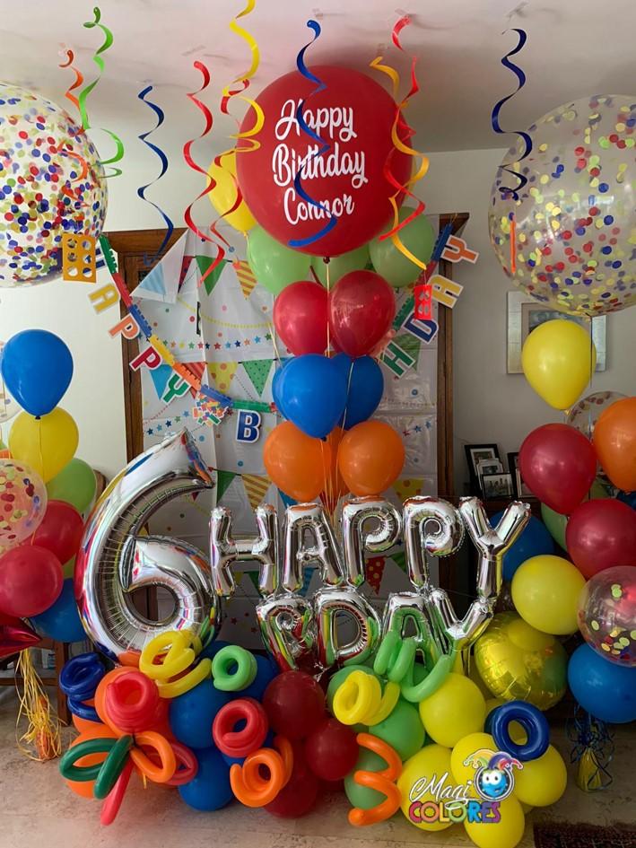 Arreglo Gigante Lego con Globos