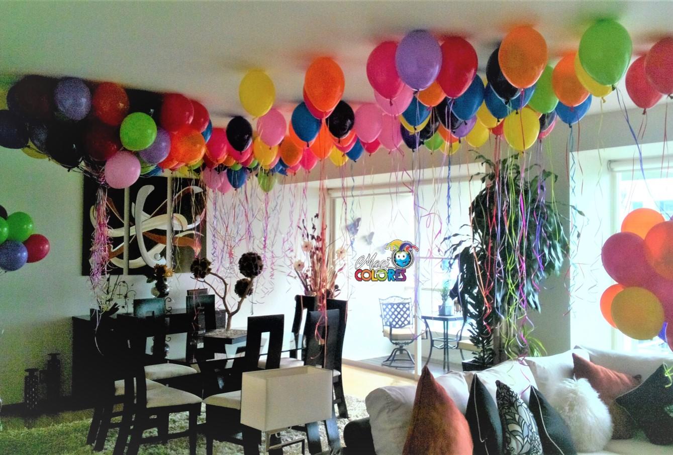 Cuartos Sorpresa con Globos de Helio