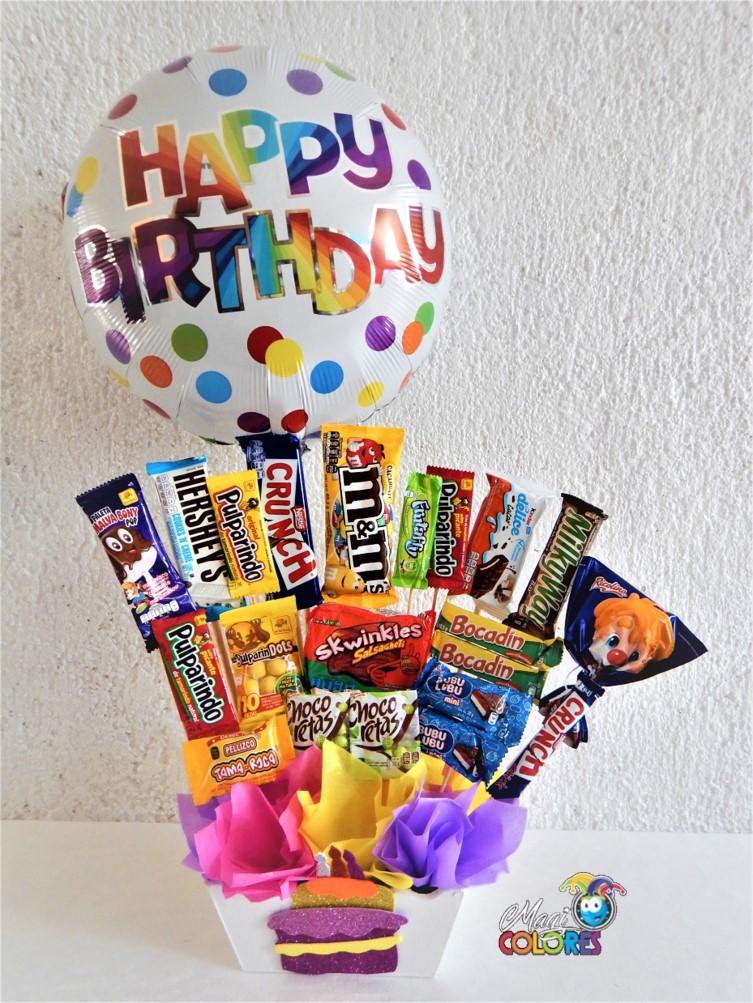 Arreglos de dulces cumpleaños