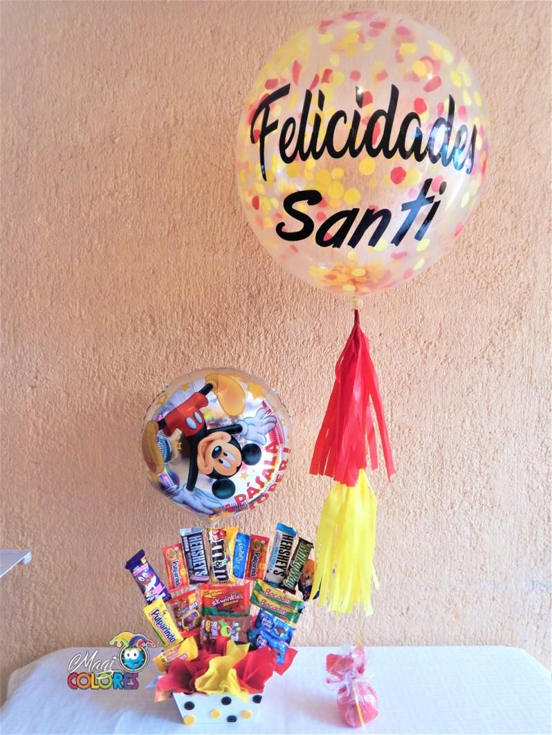 Globo con confetti