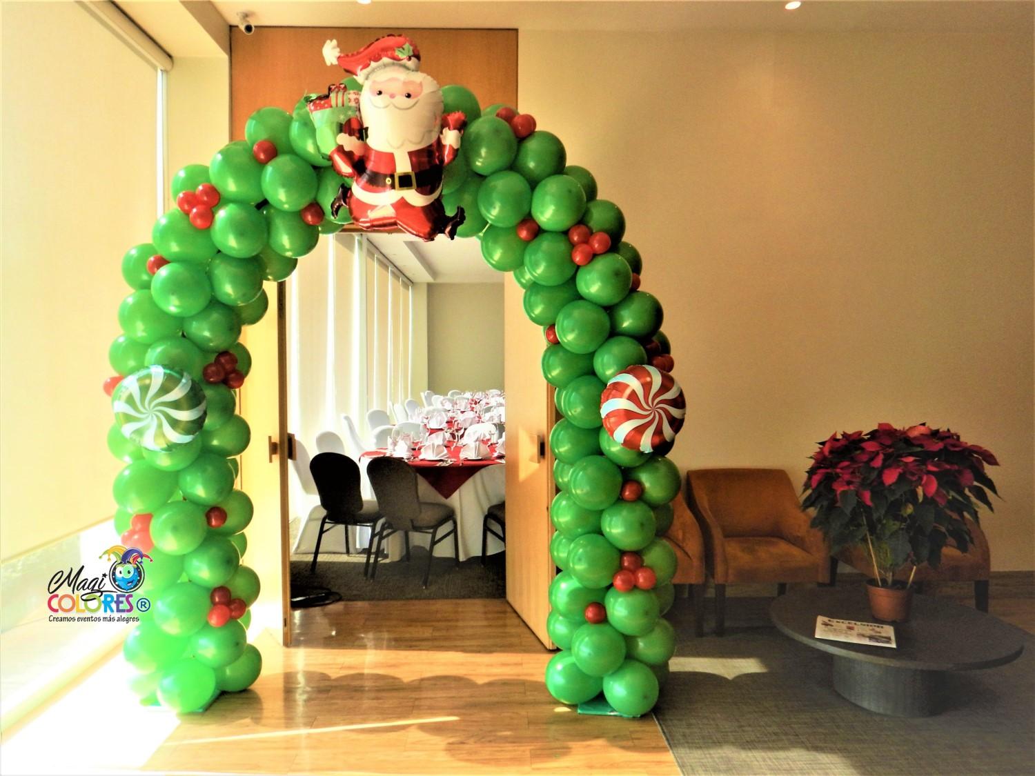 Arco Navideño con Globos