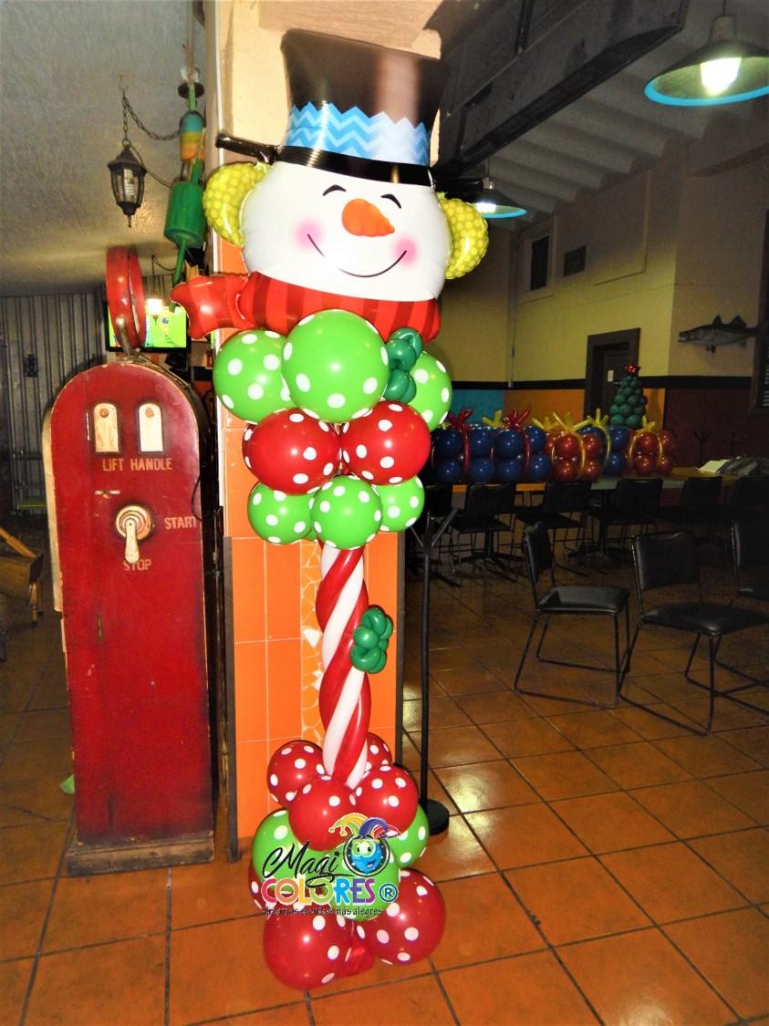 Columna de Navidad con Globos