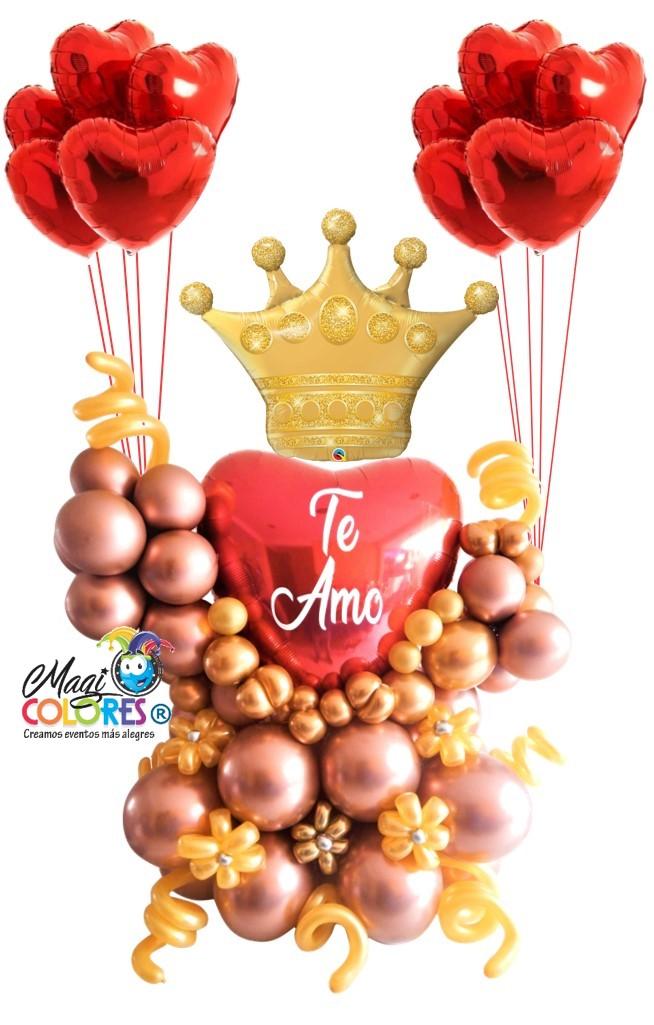 Arreglos Gigantes con Globos de Corazones