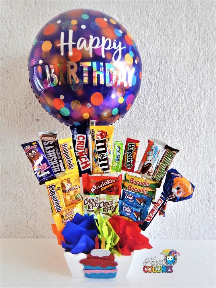 Arreglos de dulces cumpleaños