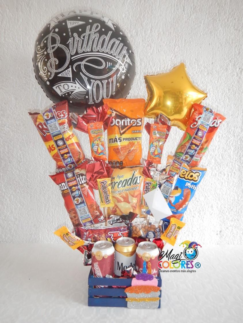 Arreglo de Cumpleaños con Botanas