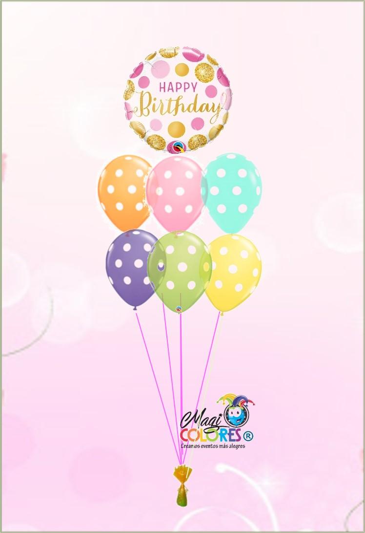 Bouquet de globos cumpleaños