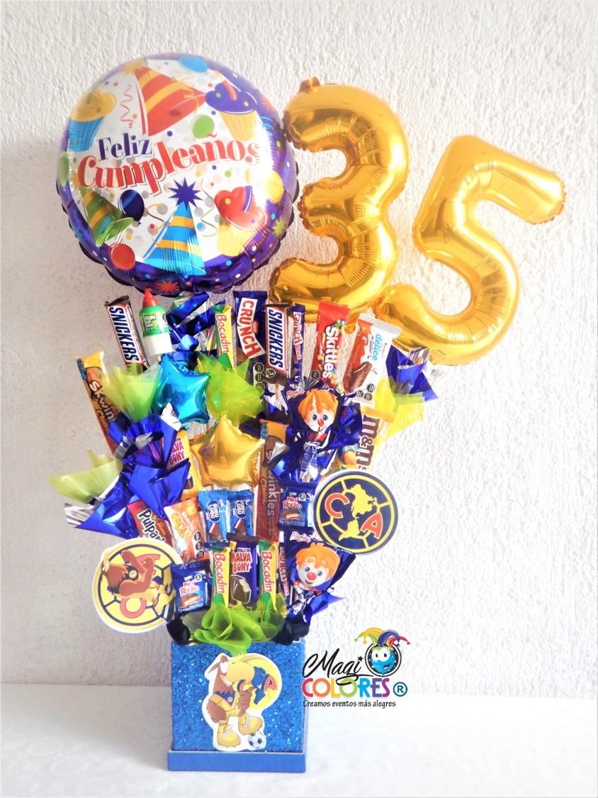 Arreglo de chocolates para cumpleaños