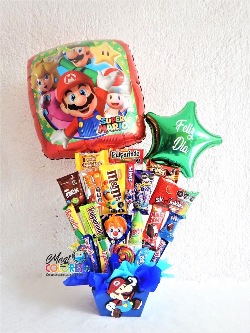 Arreglo de Dulces y Globos Día del NIño