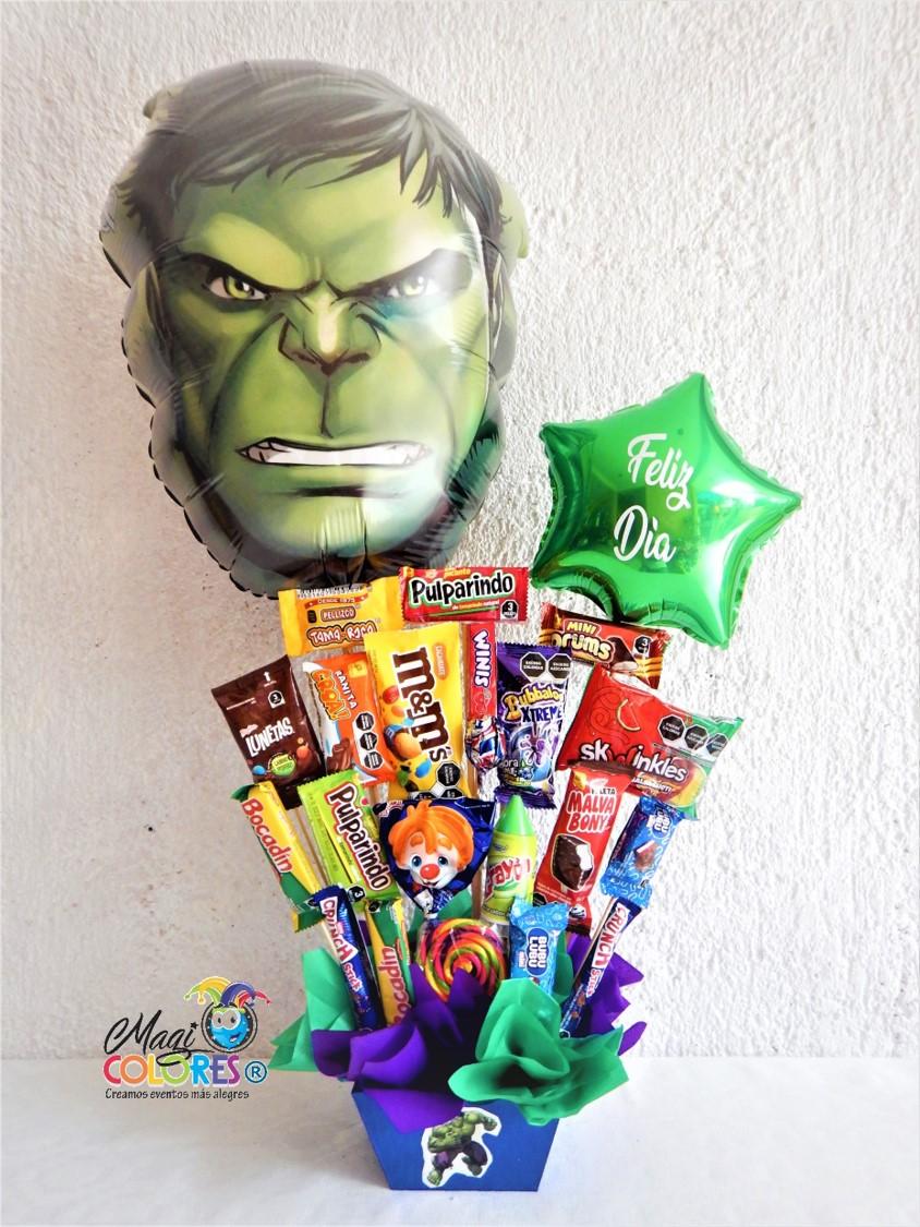 Arreglo de Dulces y Globos