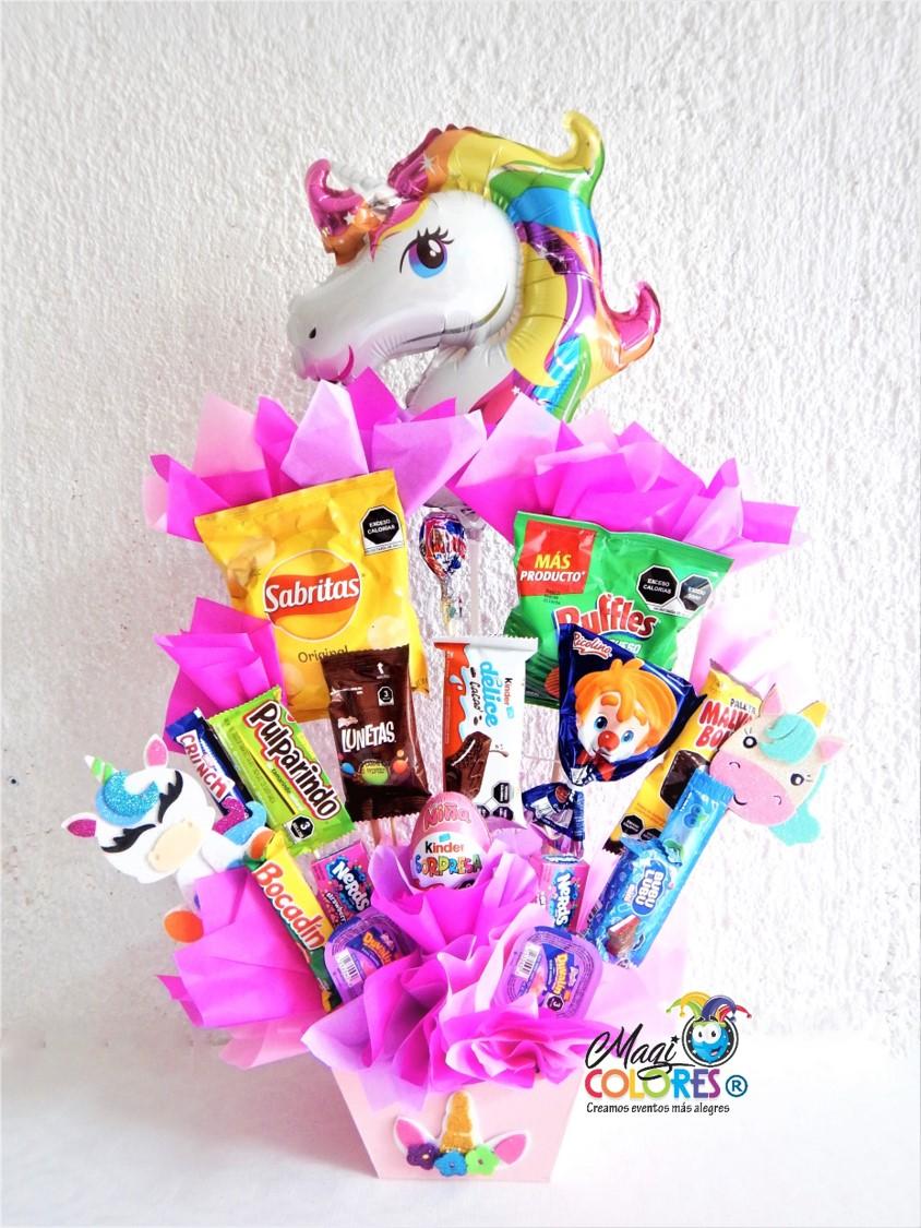 Arreglo de Dulces y Globos Día del Niño