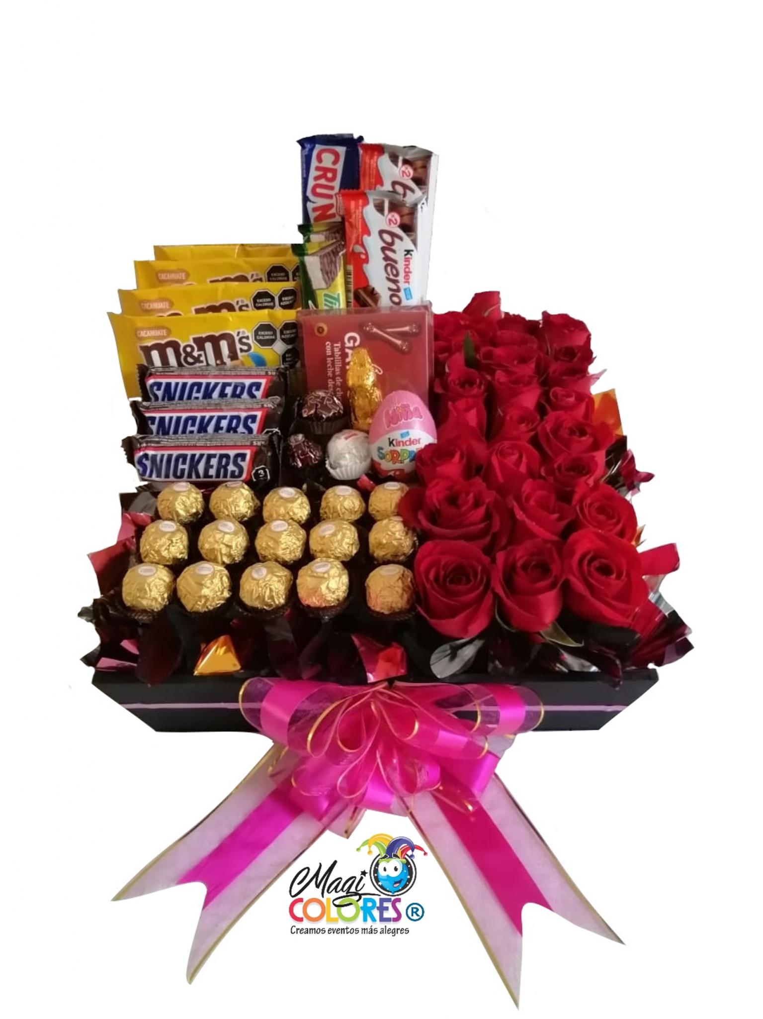 Arreglos de Chocolates y Rosas