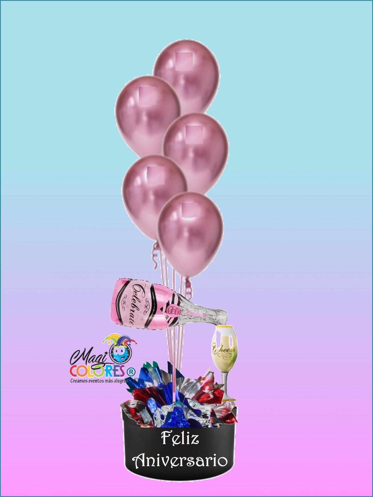 Arreglo con Globos de Aniversario