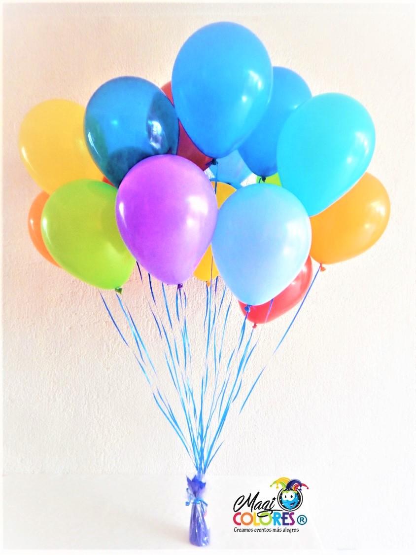 Ramillete de globos con helio