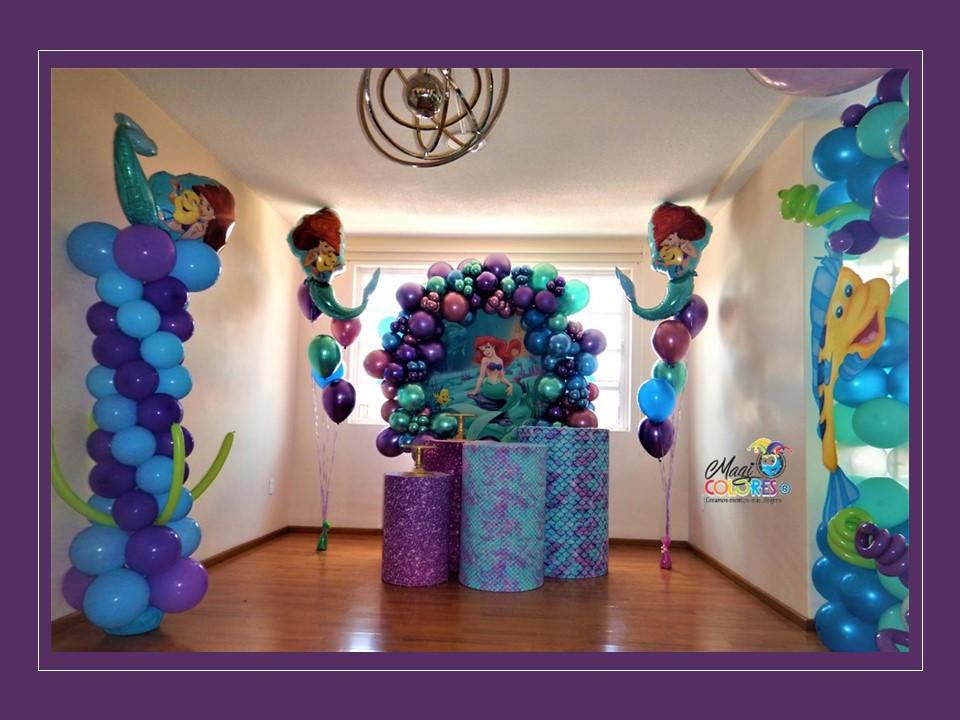 Backdrop redondo con Globos