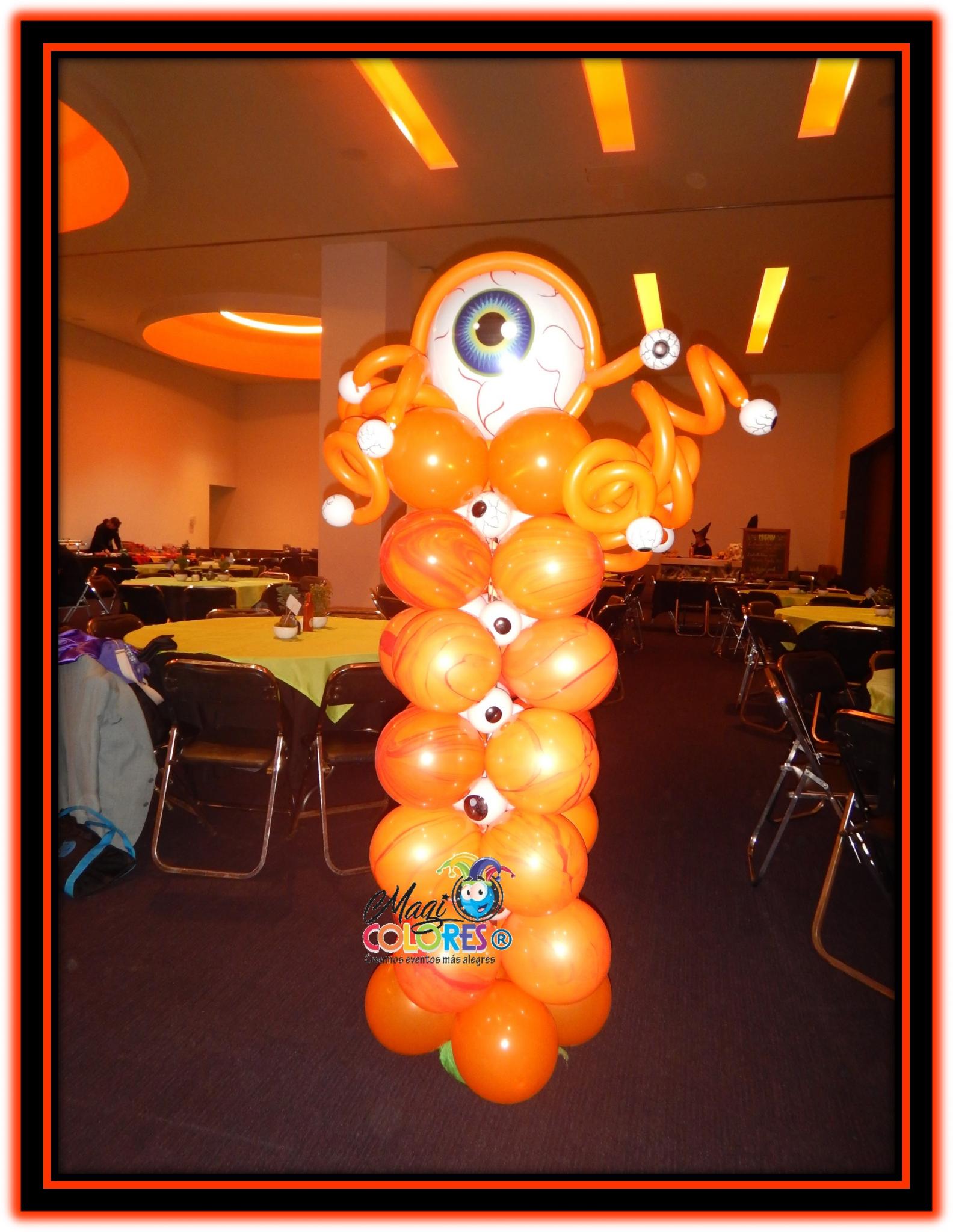 Columna Halloween con Ojos