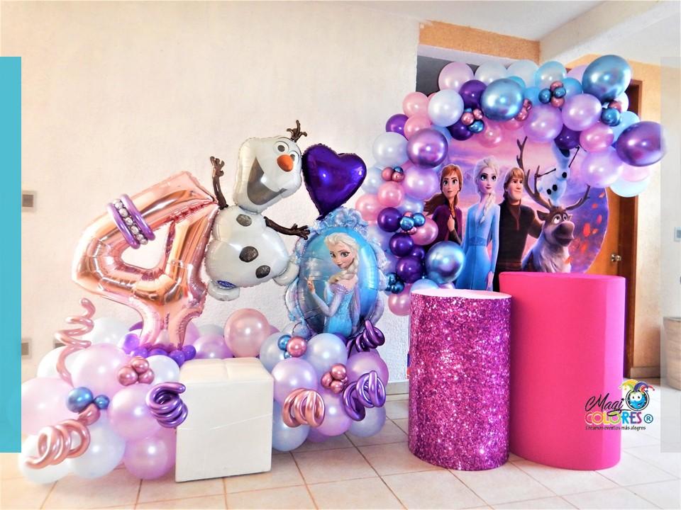 Backdrop redondo con Globos