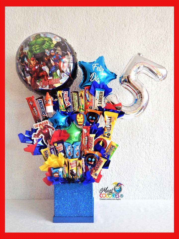 Arreglo de cumpleaños con chocolates