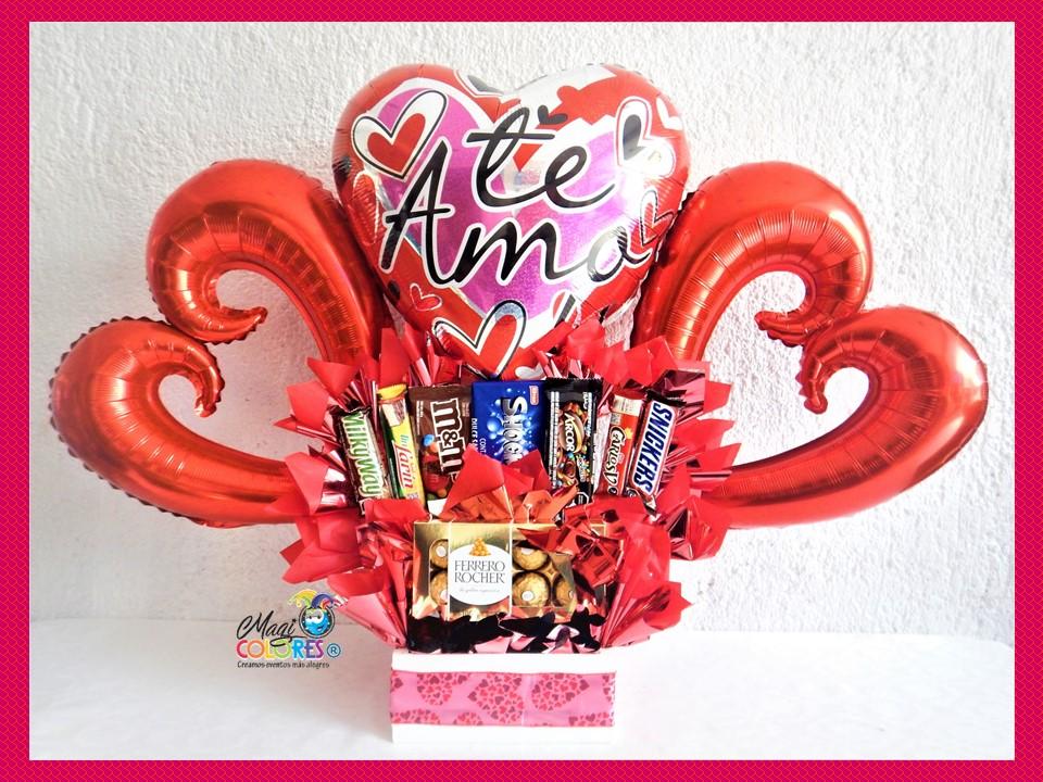 Arreglos con chocolates San Valentín