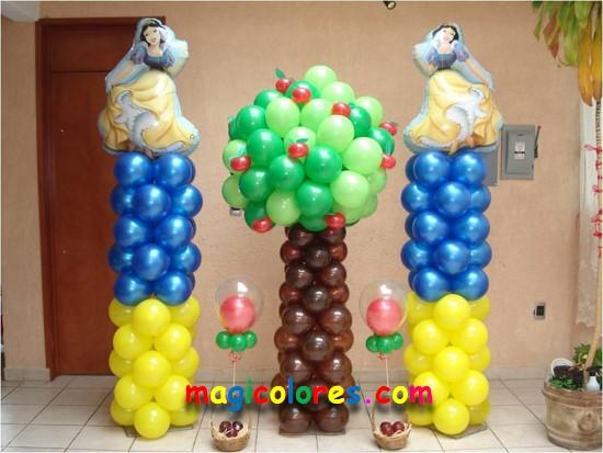 Decoraciones con Globos Blanca Nives