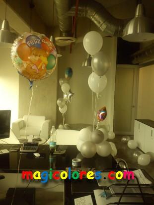 Globo con helio para oficinas