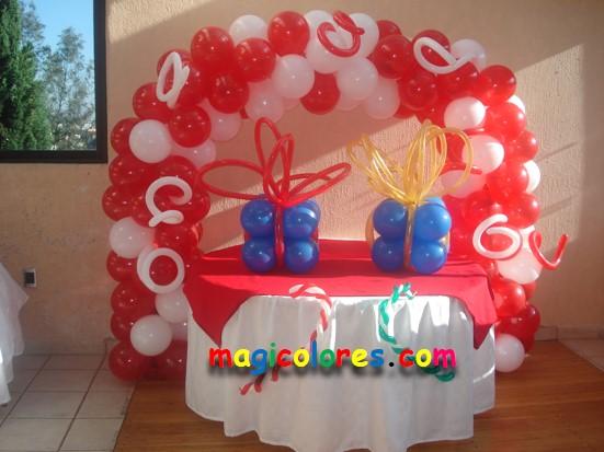Arco de navidad con globos
