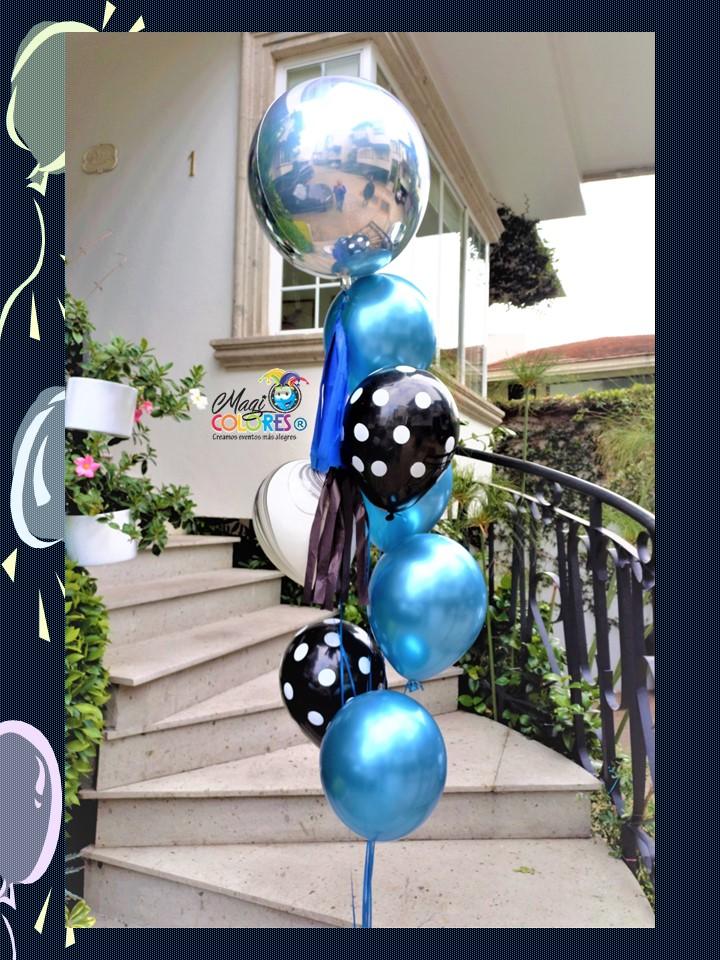 Bouquet con globos Polka