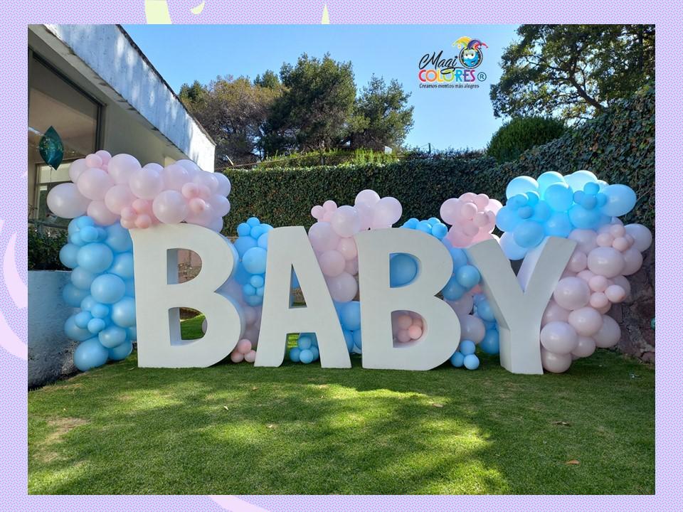 Baby Shower Letras y Globos