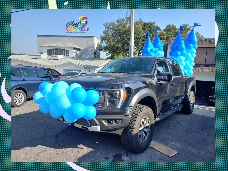 Decoración Camionetas con Globos